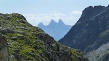 07 les aiguilles d'Arves depuis le lac